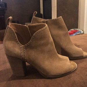 Lucky brand brown suede booties